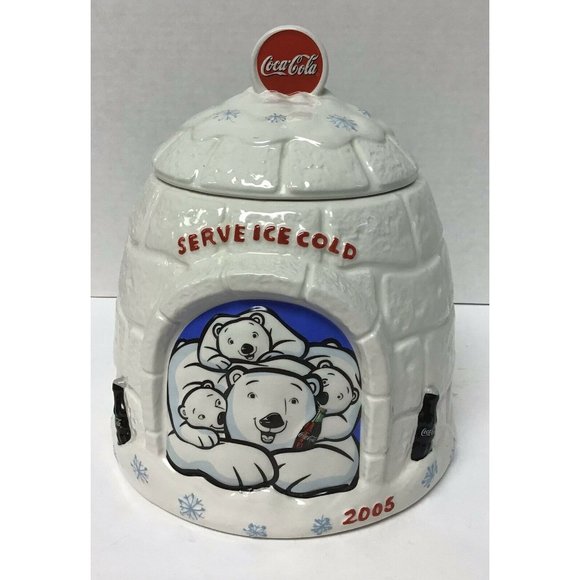 Coca Cola Other - 2005 Coca-Cola “Serve Ice Cold” Igloo Cookie Jar